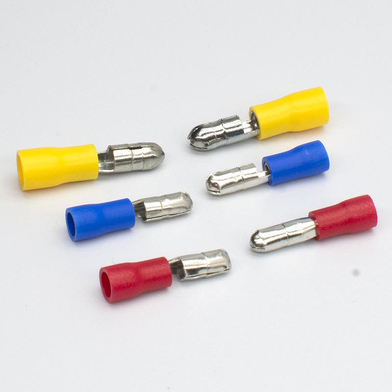 CJH MPD2-156/195 Male Bullet Cold Crimp Terminal, Pre-insulated, 1000 pcs