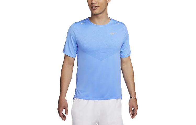 Nike Dri Fit Rise 365 Running T Shirt Men s University Blue CZ9185-412 S