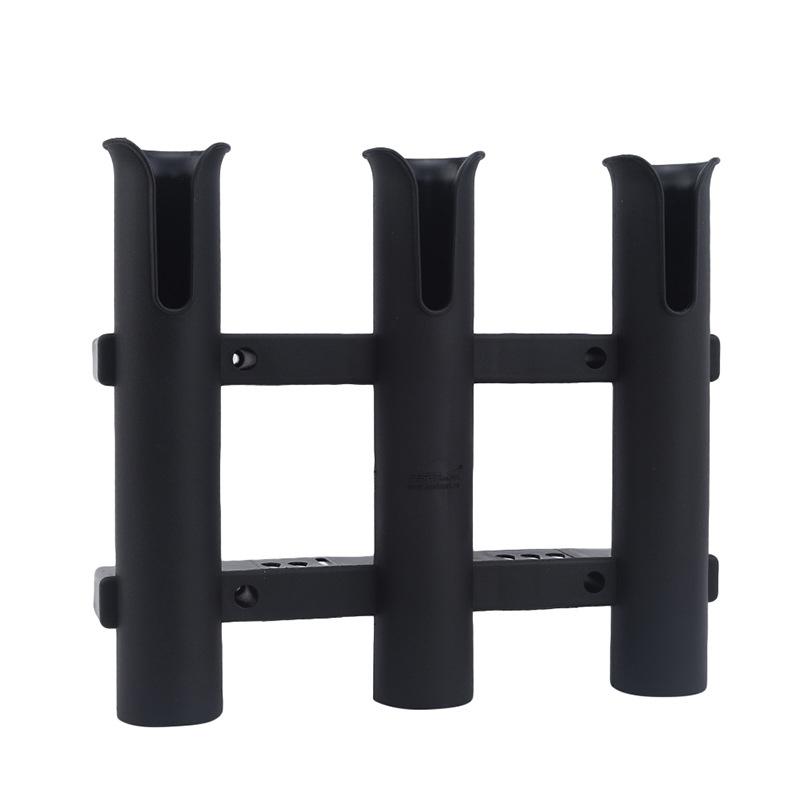 Aluminum Alloy Fishing Rod Holder, 3 Link Wall-Mounted Pod Rack For Marine Boat, Yacht, Camper, RV, 3 Tube