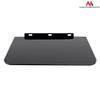 Support pour équipement RTV - Maclean - MC-738 - Verre trempé - Charge max 10 kg - Noir