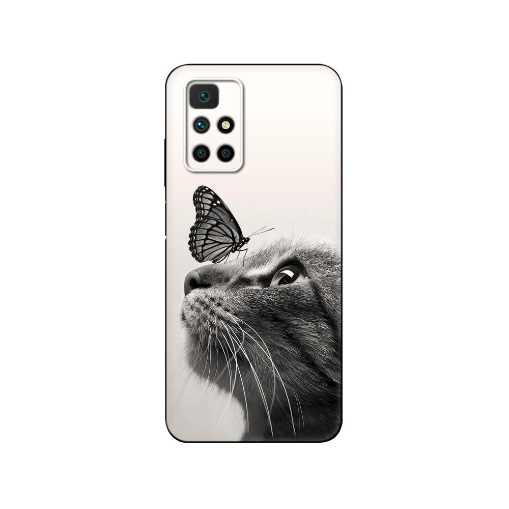 Para Redmi 10 Funda Silicona Cubierta Trasera Funda para Teléfono Para xiaomi Redmi 10 6.5 pulgadas Redmi 10 2022 global parachoques etui funda tpu negra