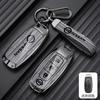 Houtnerf Autosleutelhoes Cover Sleutelhanger Accessoires Voor Versa Qashqai Maxima Rogue Armada Sentra X-Trail 3 Knoppen 2022 2023