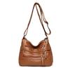 Women's 2021 Trendy Soft Leather Shoulder Bag - Large Capacity, All-Match, Middle-Aged Messenger Style