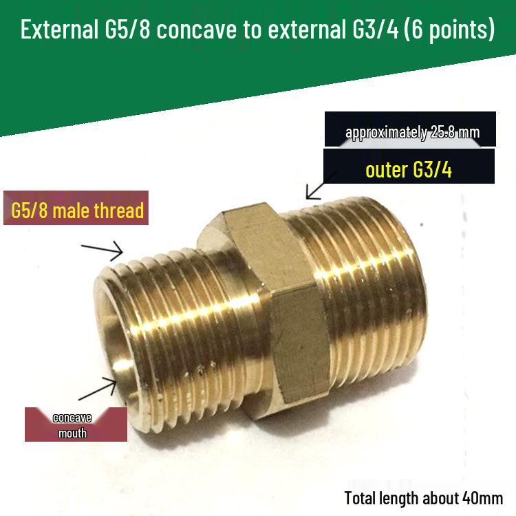 Riduttore di Pressione Ossigeno - Valvola con Filettatura Femmina G5/8 a Raccordo Maschio 5/8 in Rame