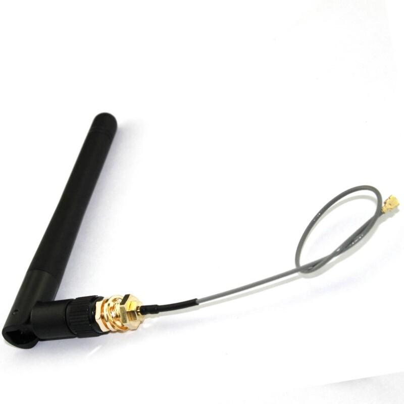 2.4G Antenna Folded Bluetooth Wifi Module ZigBee Antenna SMA To IPEX Feeder Line 2.4GHz Antenna 3DBi