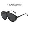 New One-piece Oversized Punk Sunglasses Women Luxury Brand Square Shield Sun Glasses for Men Wrap Around Goggle Eyewear Shades