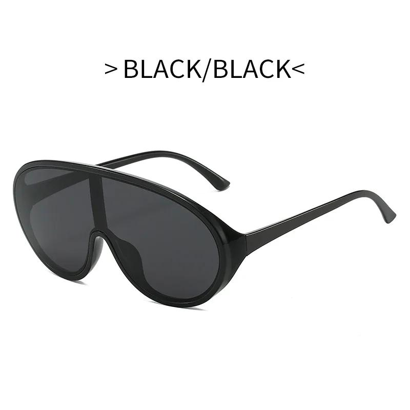 New One-piece Oversized Punk Sunglasses Women Luxury Brand Square Shield Sun Glasses for Men Wrap Around Goggle Eyewear Shades