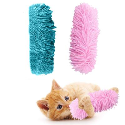 Cat Toy Indoor Interactive Cat Clip Toy Cat Kick Plush Stick Toy Plush Toy Cat Teaser Stick