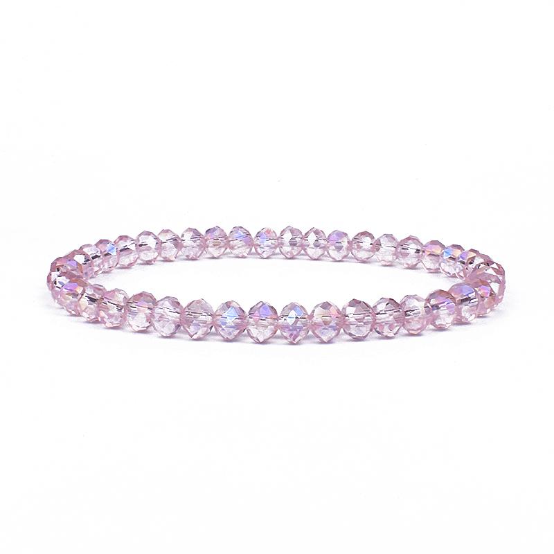 Mini Geslepen Kristal Armband Dames Luxe Kralen Dames Armband Mode 6/8mm 41kleur Kristallen Kralen Armband Vriendschap Sieraden