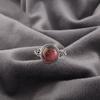 Black Rhodonite Gemstone Jewelry, 925 Solid Sterling Silver Ring Handmade Gorgeous Silver Chain Ring For Wedding Gift