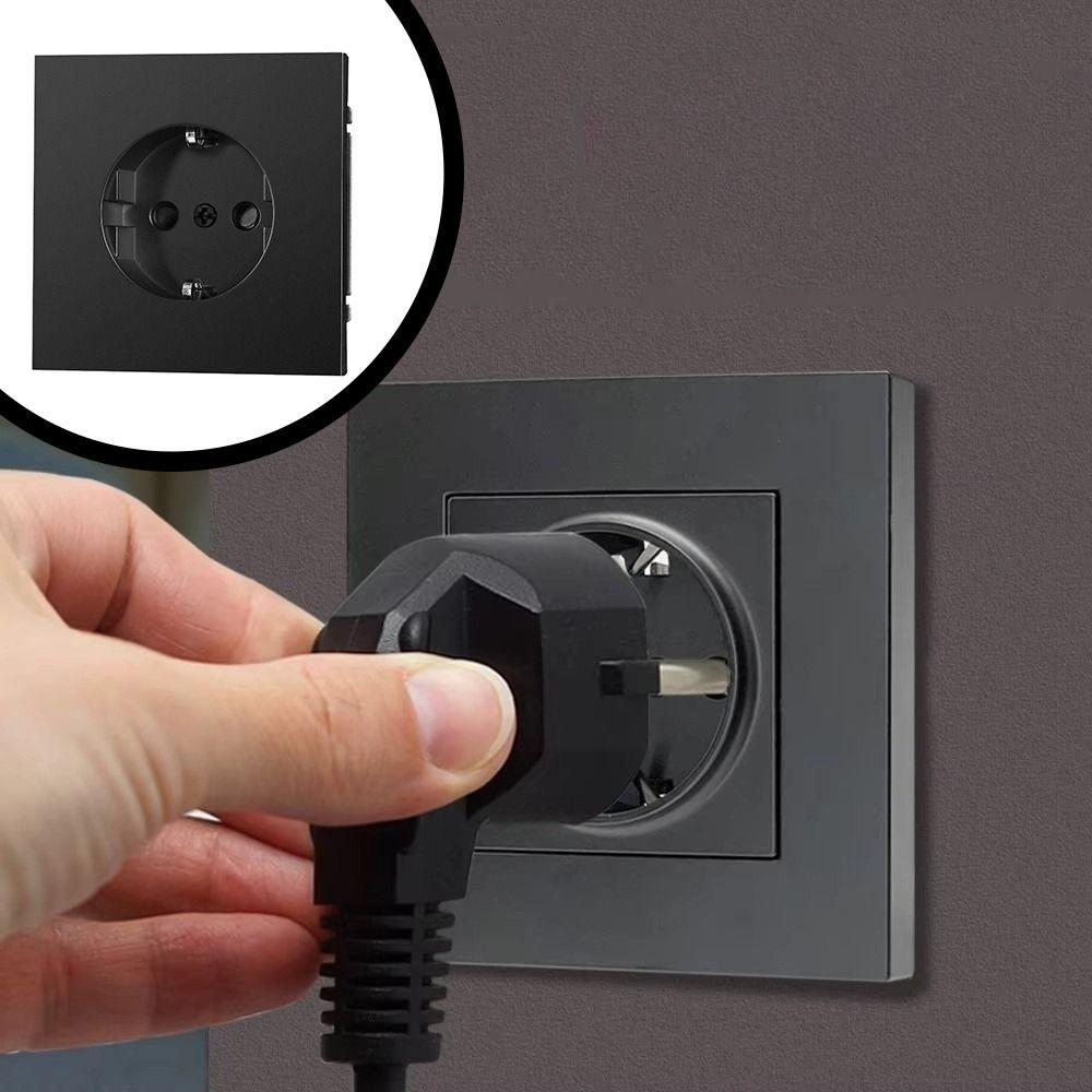 Single Socket Wall Power Socket Plastic Frame Electrical Outlets Germany Russia