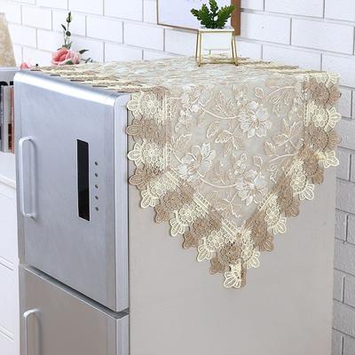 Refrigerator Cover Cloth Single Opening Washing Machine Cover Refrigerator Dust Cover Lace Oil Proof Cover Cloth Covering Dust Cloth
