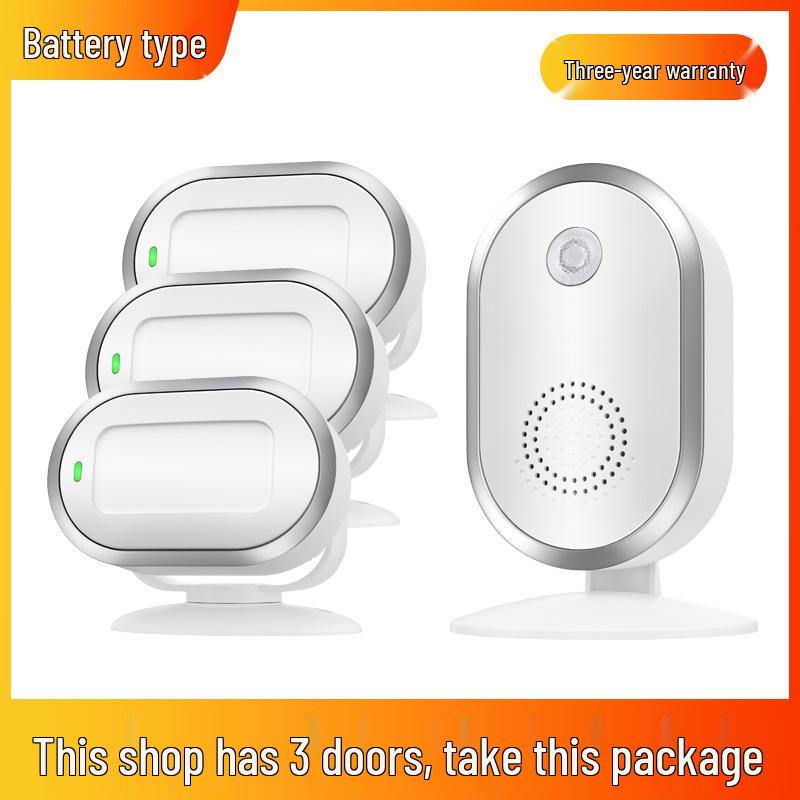 Sensor Store Entrance Alert: Welcomer Anti-theft Alarm and Split Doorbell for Supermarkets.