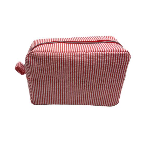 Makeup Bag Solid Color Large Capacity Zipper Closure Cosmetic Pouch Skin Care Product Travel Storage Pouch