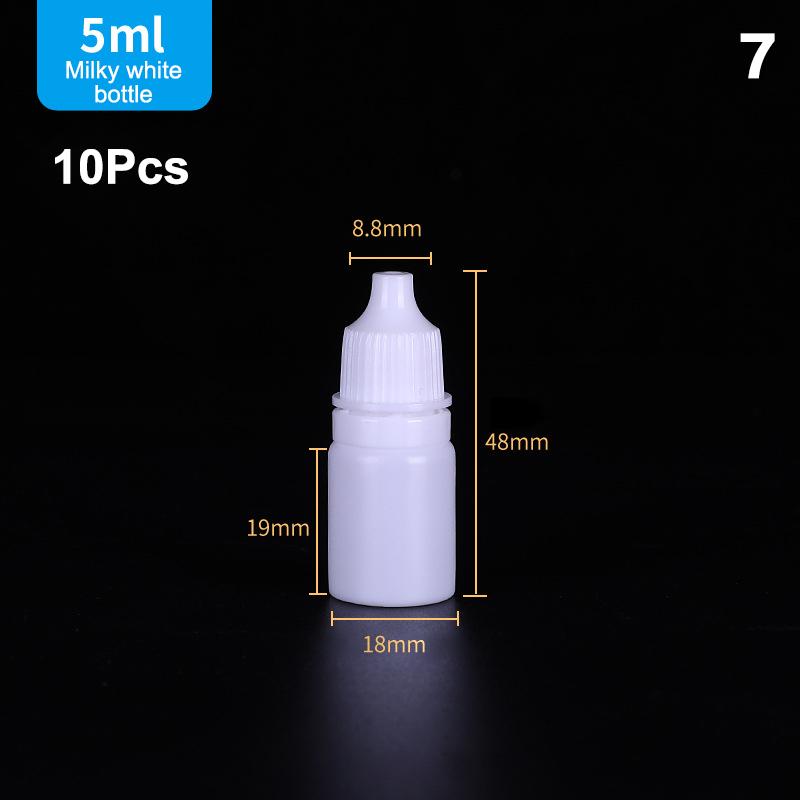 Hot 10Pcs Empty Eyedrop Bottle Squeezable Eye Drop Bottle 5/10/15/20/30ml Eye Liquid Dropper Bottles Container Refillable Bottle