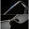 Unisex Fashion Metal Frame Photochromic Sports Sunglasses UV Protection Running Goggles Color Changing Glasses