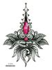 Naklejka tatuażowa wodoodporna Rekalong Goddess Floral na ramię i klatkę piersiową