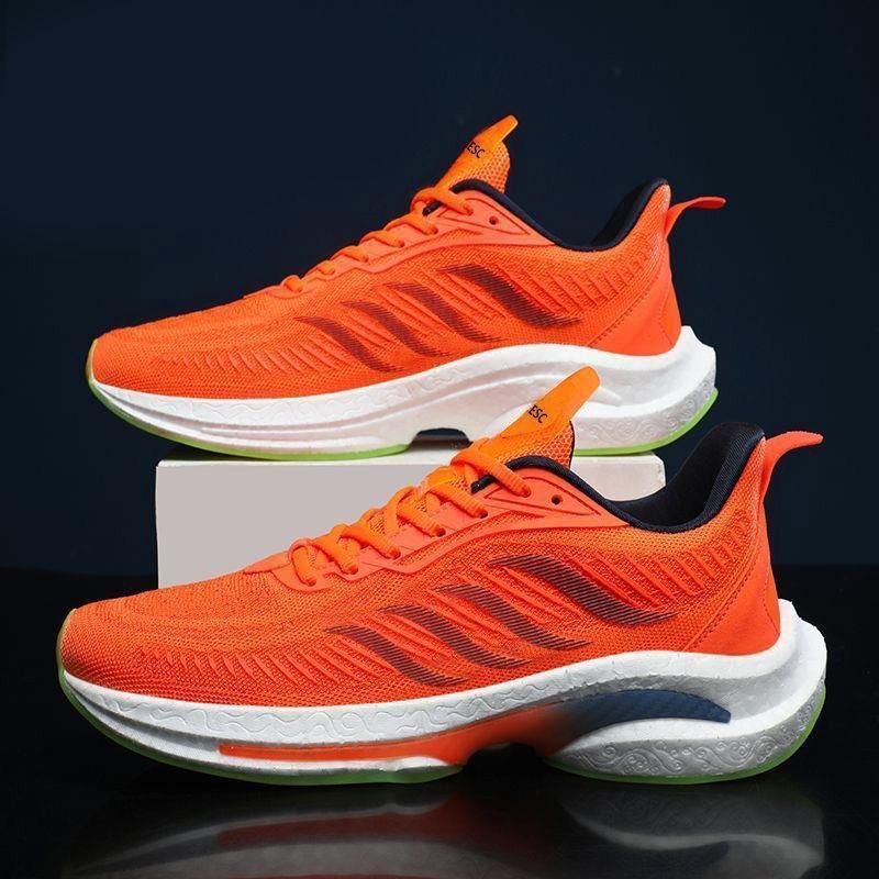 Spring running shoes new couple sports shoes shuttle surface breathable soft sole casual men's shoes