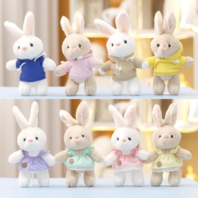Hettegenser Kanin Plysj Nøkkelring Leke Dukke Søt Gave Til Barn Og Ryggsekkdekorasjon