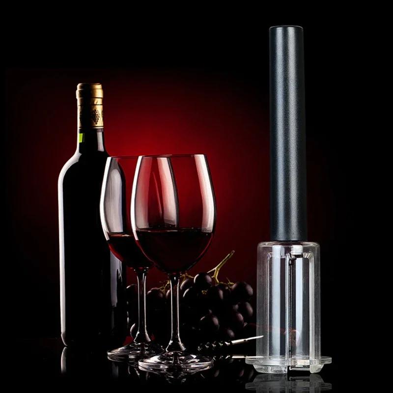Wine Opener Air Pump Wine Bottle Opener Stainless Steel Pin Cork Remover Air Pressure Corkscrew Kitchen Tools Bar Accessories