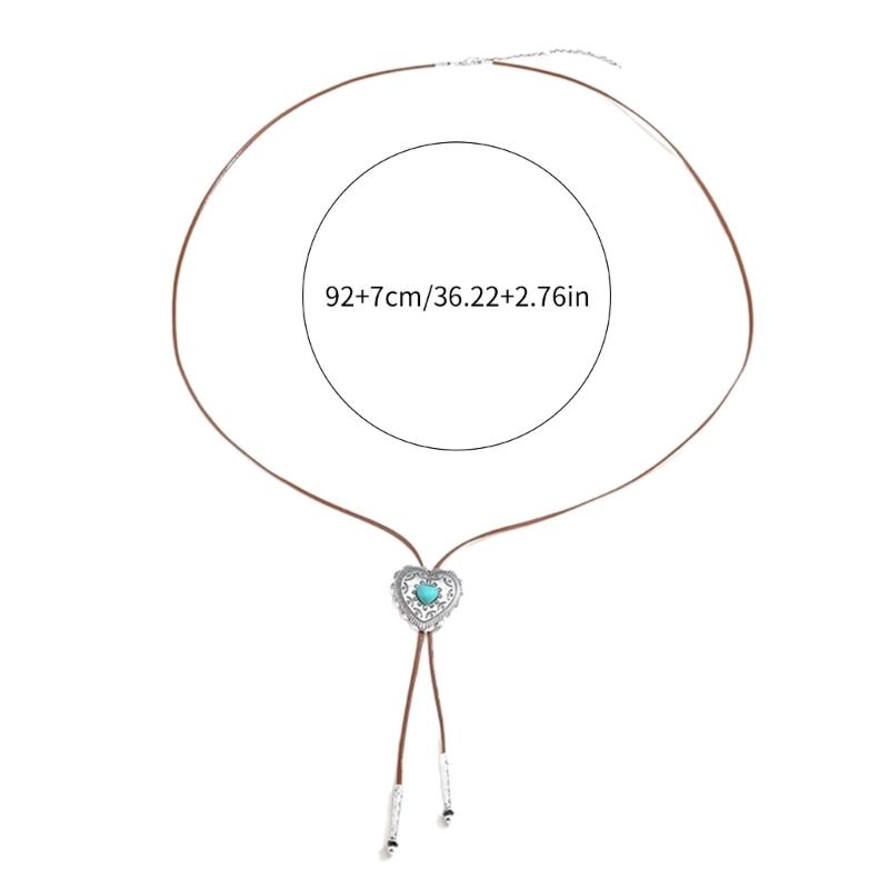 Damen Coole Choker Kreuzanhänger Halsband Schlüsselbeinkette Choker Bolo Tie Lariat Stil Kragen Schmuck