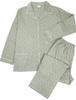 Gifts of Brilliance Gauze Long Summer and Spring Open Front Men's Pajamas, Sleeve, Pajamas, (Size L, Green) PJ_3362