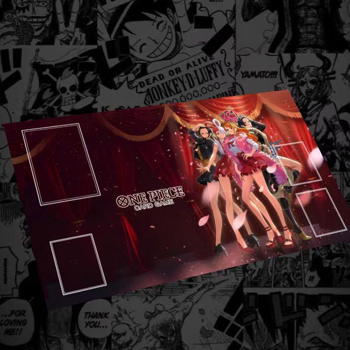 One Piece Opcg Nami Luffy Card Battle Mat Opcg Shanks Single Player Board Game Card Battle Card Pad Gift Toys