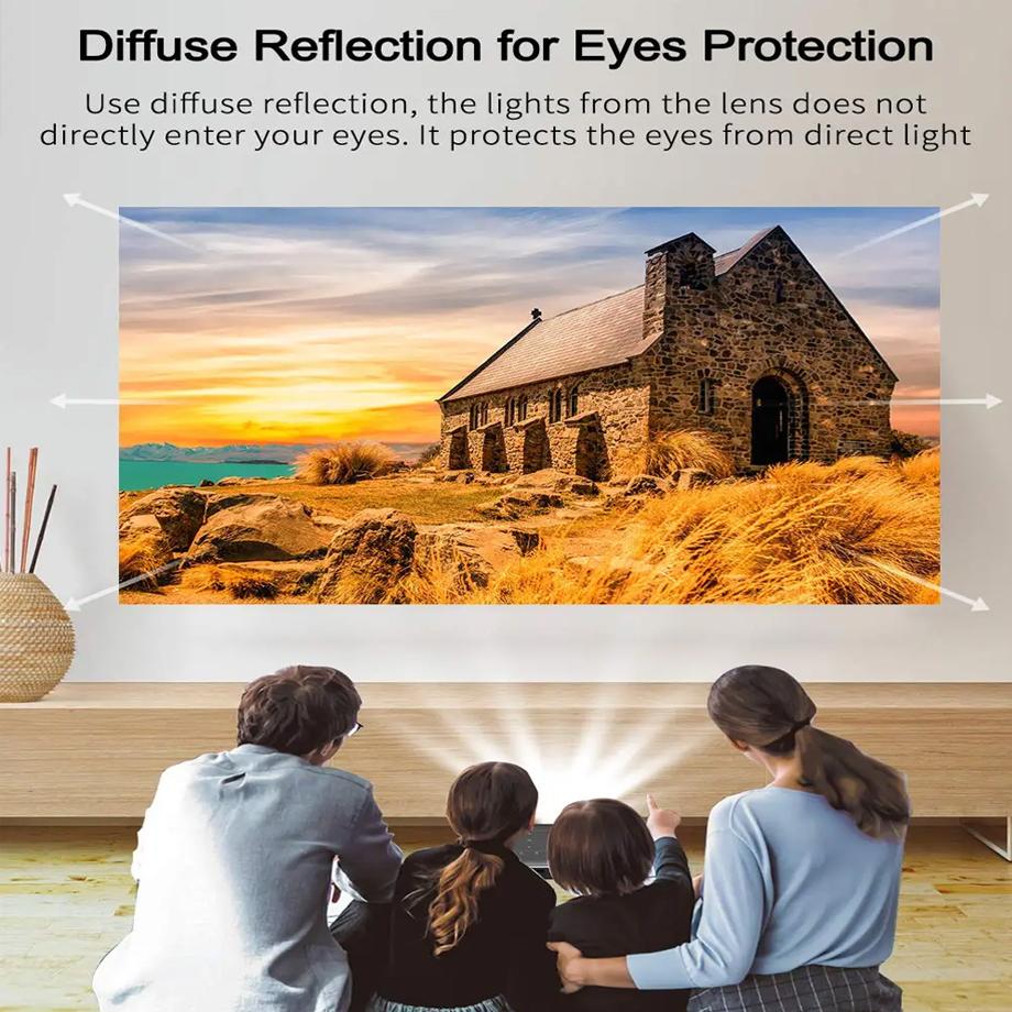 Full HD 4K 3D Smart Projector Auto Focus Android 9.0 5G Wifi DLP Proyector 10500mAh Battery Mobile Smartphone Beamer