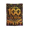 100 Years Black History Beginning 1926 Centennial Africa Blankets  Wool Warm Throw Blankets for Bedding Lounge Spring/Autumn