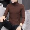Men's Cable Knit Turtleneck Sweater - European & American Style, Autumn/Winter, Solid Color 