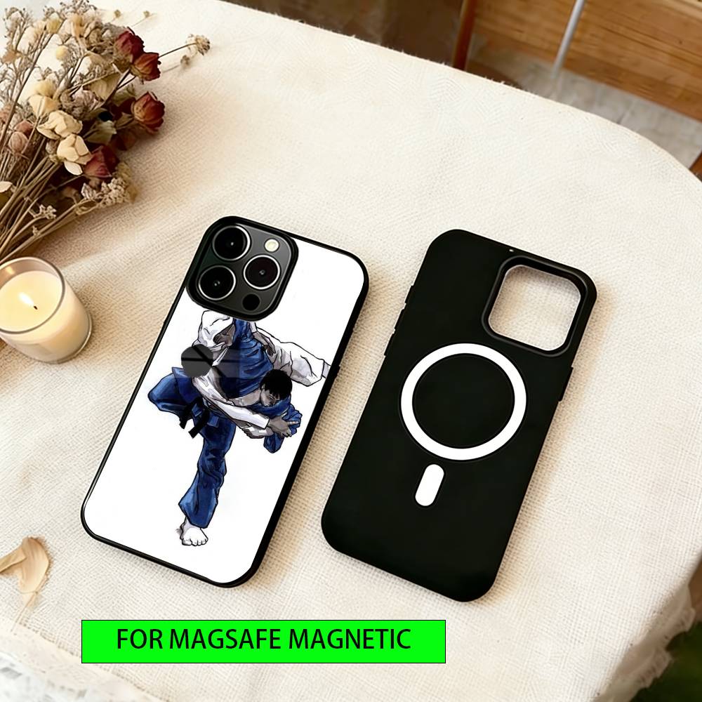 Jujitsu Judo Phone Case For iPhone17,16,15,14,13,12,11 Plus,Pro Magnetic with Magsafe Wireless Charging iPhone15ProMax