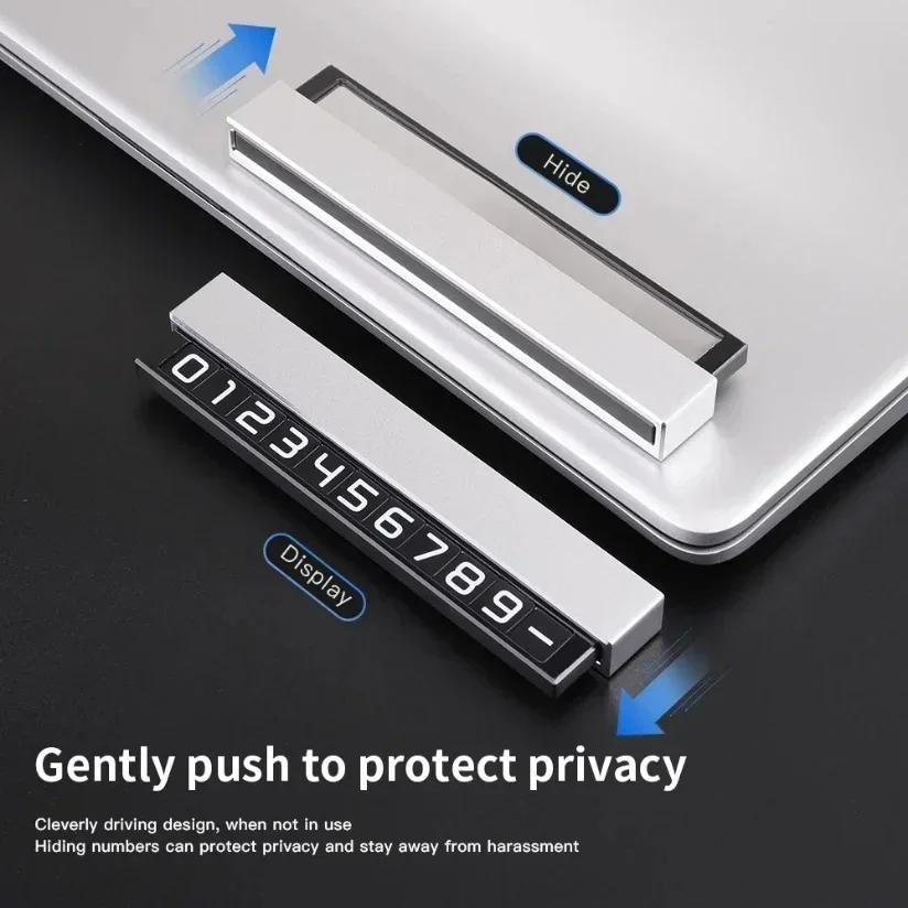 Temporary Parking Card Phone Number Card Plate Telephone Number Car Park Stop Sticker Display Automobile Accessories