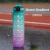 1000ML Water Bottle with Time Marker Plastic Motivational Drinking Bottle for Gym Sports
