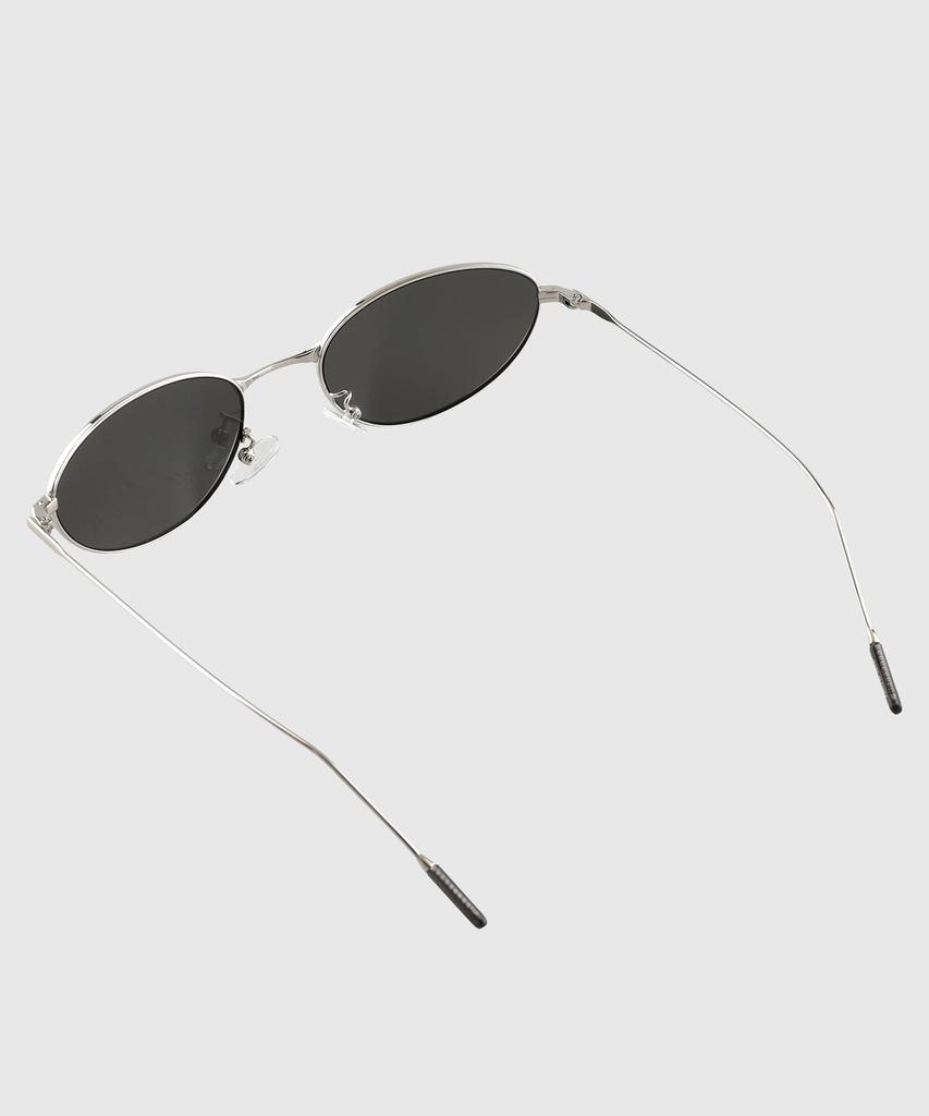 Tuditeo Acm Vintage Slim Metal Sunglasses Nylon Tinted Lenses C2 Silver Black
