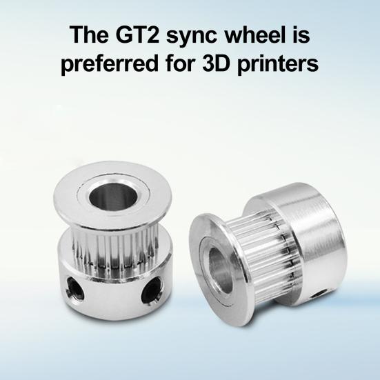 5 Stücke GT2 Zahnriemenscheibe 6/10mm Breite 16/20 Zähne 5 Bohrung Metall Zahnriemen Synchronrad 3D Drucker Teile Zubehör