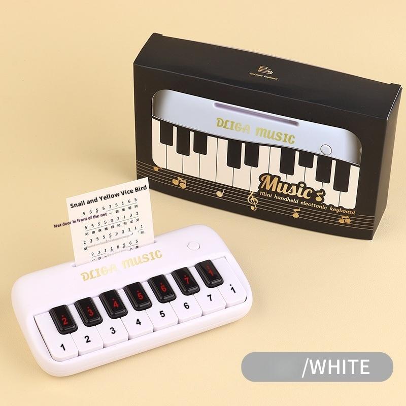 

1 Set Educational Toys For Kids Gifts Portable 15 Keys Digital Keyboard Mini Electronic Piano Children Musical Instrument білий