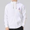 Jordan Logo Fleece Hooded Jacket Men Outerwear White CU9123-100