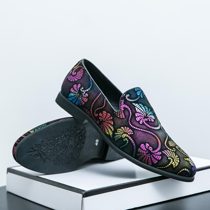 Fashion Four Seasons Men Business Loafers Men One-foot Comfortable Light High-quality Small Leather Shoes Bean Shoes Sizes 38-46