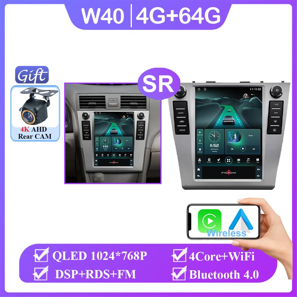 Android 14 9.7 Inch NO 2din Carplay Android Auto For Toyota Camry 6 XV 40 50 2006 - 2011 Car Radio Multimedia Player Navigation