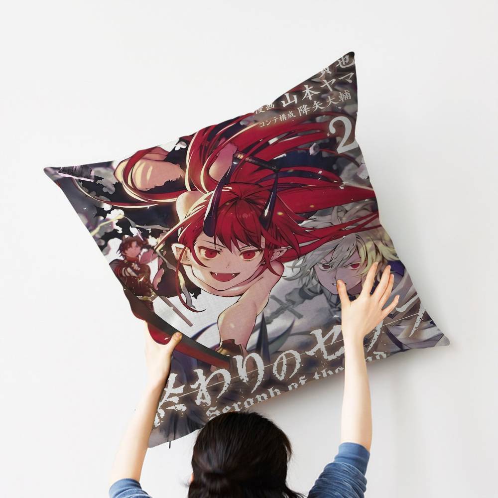 Аниме Серафим Конца Подушка Подарок Домашний Офис Декор Спальня Диван Автомобиль Наволочка чехол 45x45 30cmx30cm