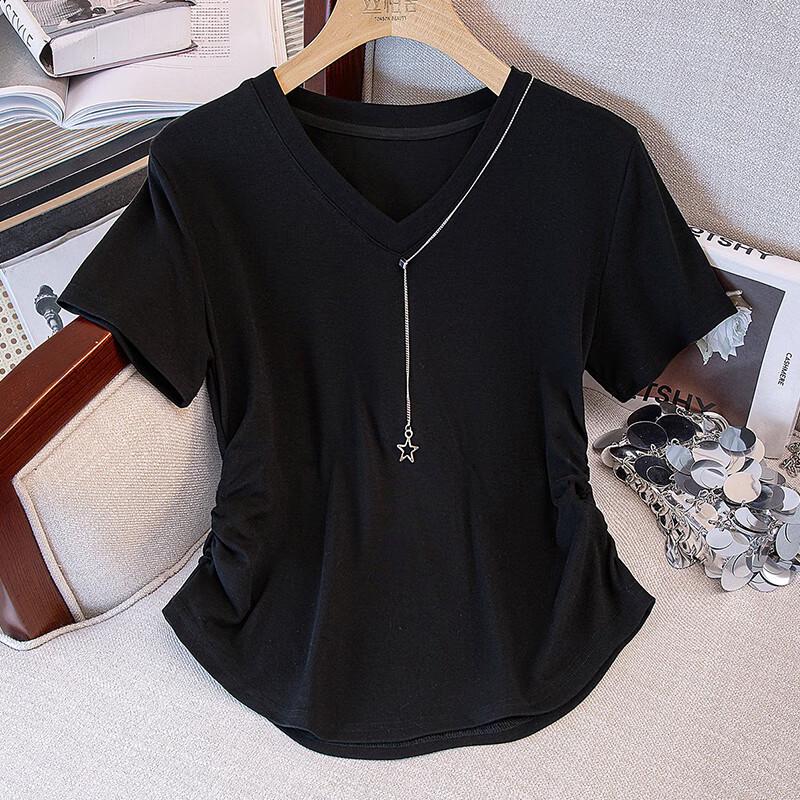 Sibaishe Women's Color-Block Short Sleeve Top & Pants Set