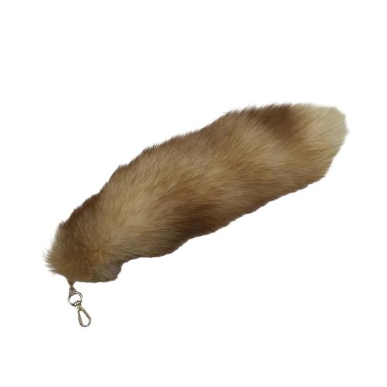Extra velká falešná klíčenka Fox Tail Velká imitace Fox Tail Přívěsek na klíče Ozdoba Snadné připevnění k taškám Batohy Cosplay doplněk