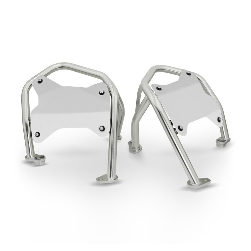 For R1300GS Adventure R1300 GSA 2023-2025 Motorcycle Crash Bar Engine Guard Frame Protector Bumper Kit Anti-fall Bar Bracket серебряный