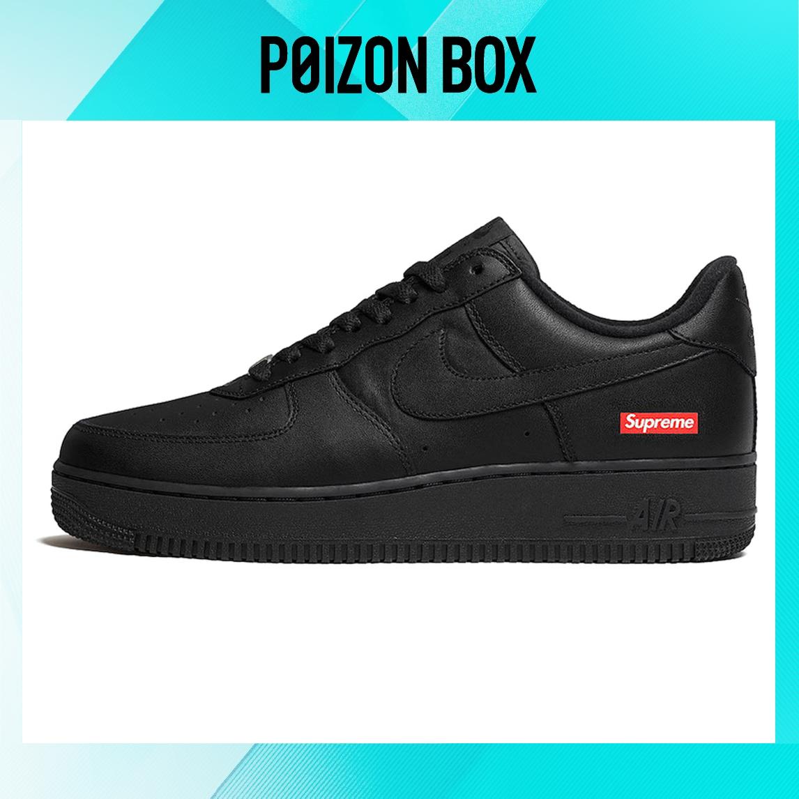 

кроссовки Supreme x Nike Air Force 1 Low box logo Black CU9225-001