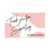 10-30pcs 9cm*5.4cm Pink Flowers Thank You Cards For Gift Card Box Package Decoration Shopkeeper Baking Small Business