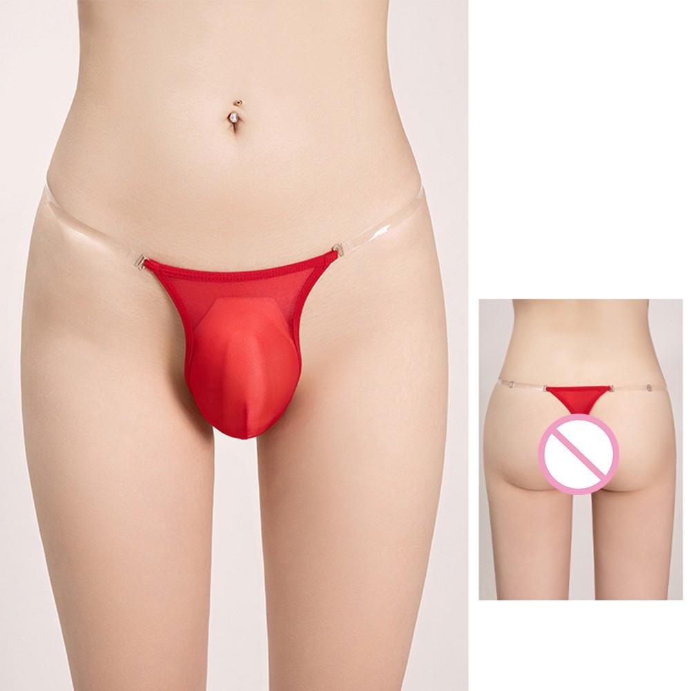 Cuecas masculinas transparentes cuecas sensuais respiráveis