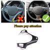 For 2005-2012 BMW 3 Series E90 E92 ABS Matt Black Car Steering Wheel  Frame Cover Trim Sticker Car Accessories para auto