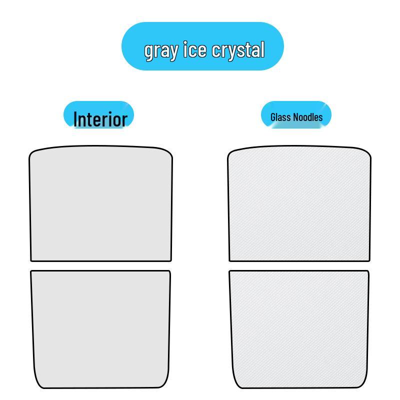 

26-Year Sunshade Suede for Xpeng P7+/G9/M03: Sunroof Heat Insulation & Protection Ice Crystal Gray Sunshade