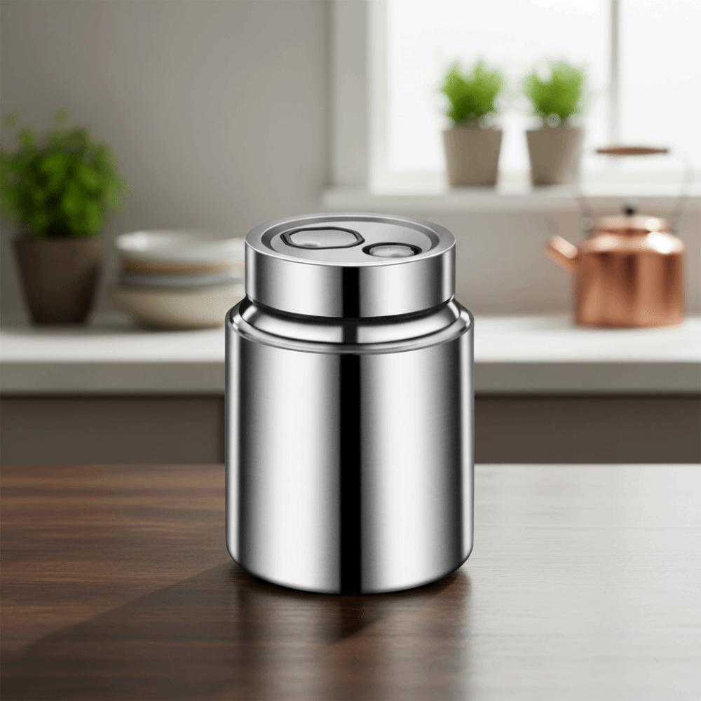 Moisture-Proof Stainless Steel Tea Jar 800/1000/1500/2000ML Jar Container Coffee Shop