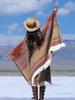Winter Women Scarf Pullover Layers Poncho Elegant Lady Striped Tassel Warm Wrap Shawl Scarve Capa Para Mujer Pashmina Cloak New